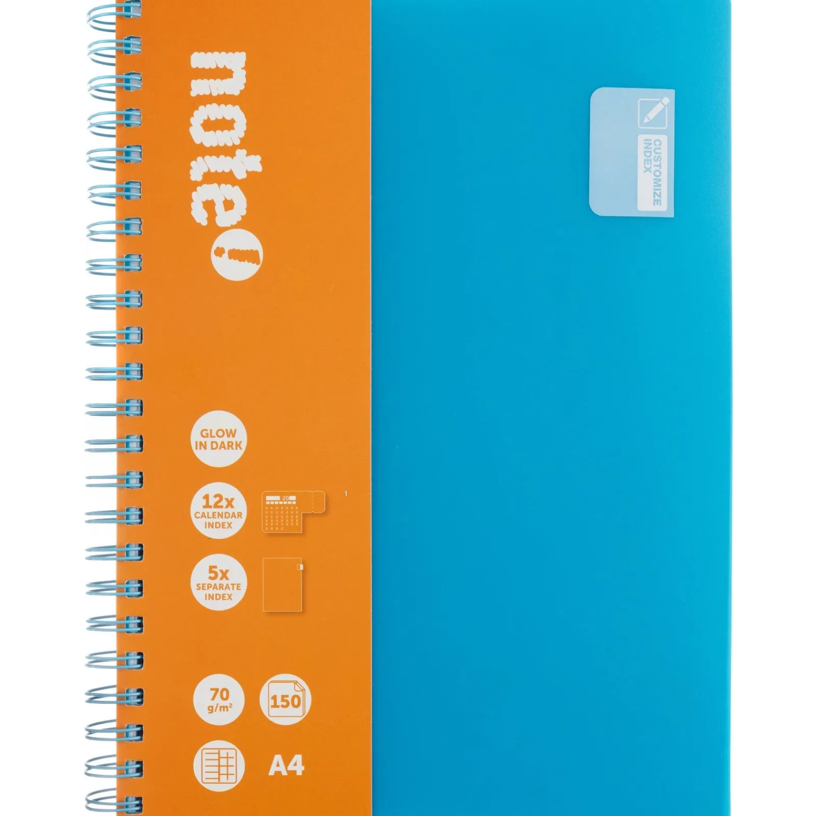 Outlet Note! Caderno Espiral A4 Multidisciplinar Com Elástico 120 Folhas
