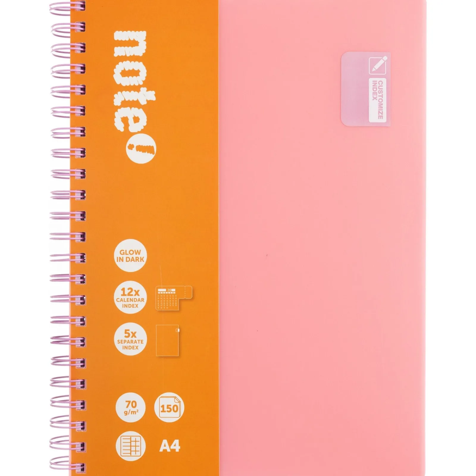 Outlet Note! Caderno Espiral A4 Multidisciplinar Com Elástico 120 Folhas