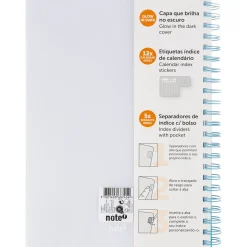Outlet Note! Caderno Espiral A4 Multidisciplinar Com Elástico 120 Folhas