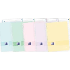 Hot Oxford Caderno Espiral A4 Pastel 80 Folhas Pautado Live&Go