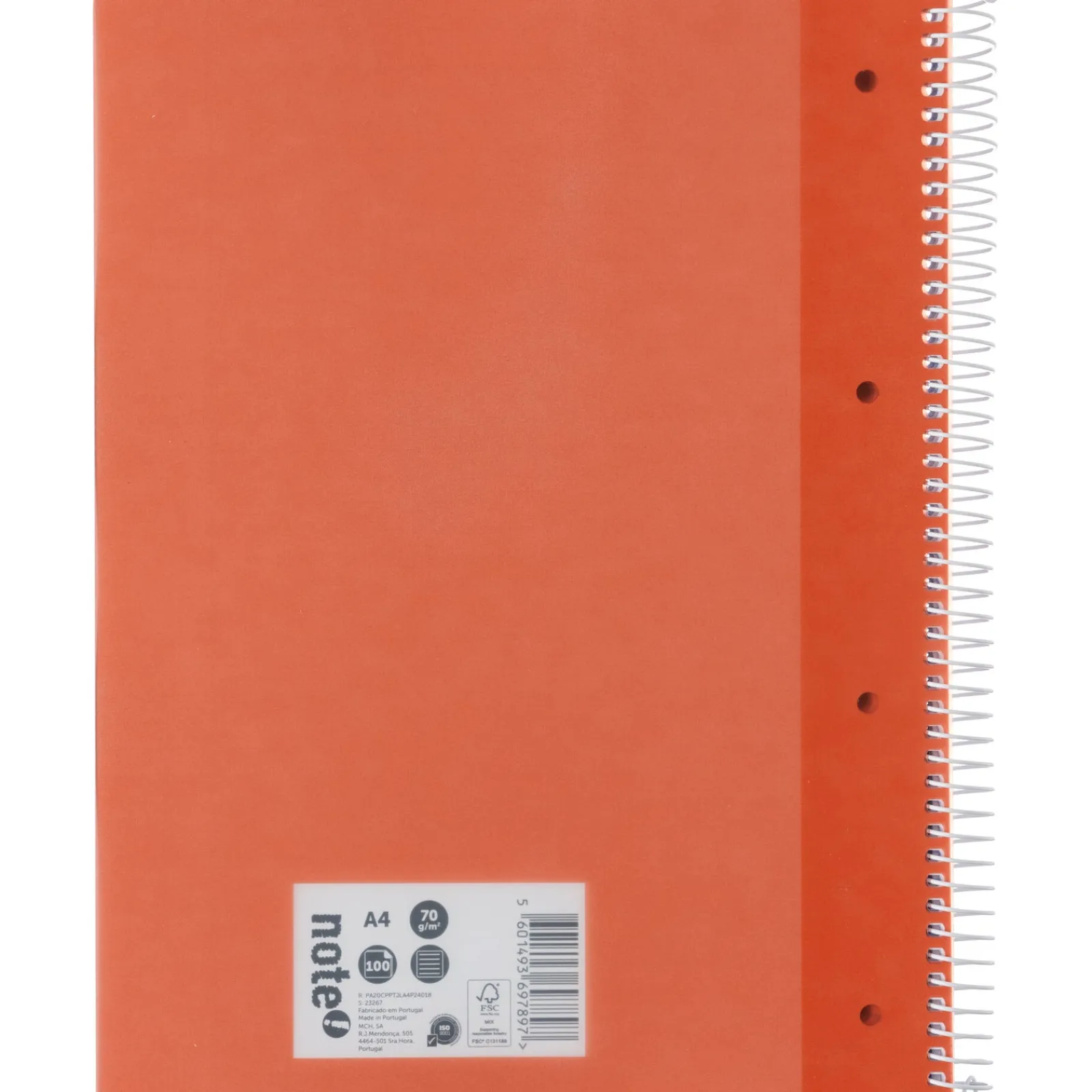Note! Caderno Espiral A4 Pautado 100 Folhas 70g Tijolo