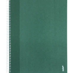 Note! Caderno Espiral A4 Pautado Capa Dura Verde Escuro