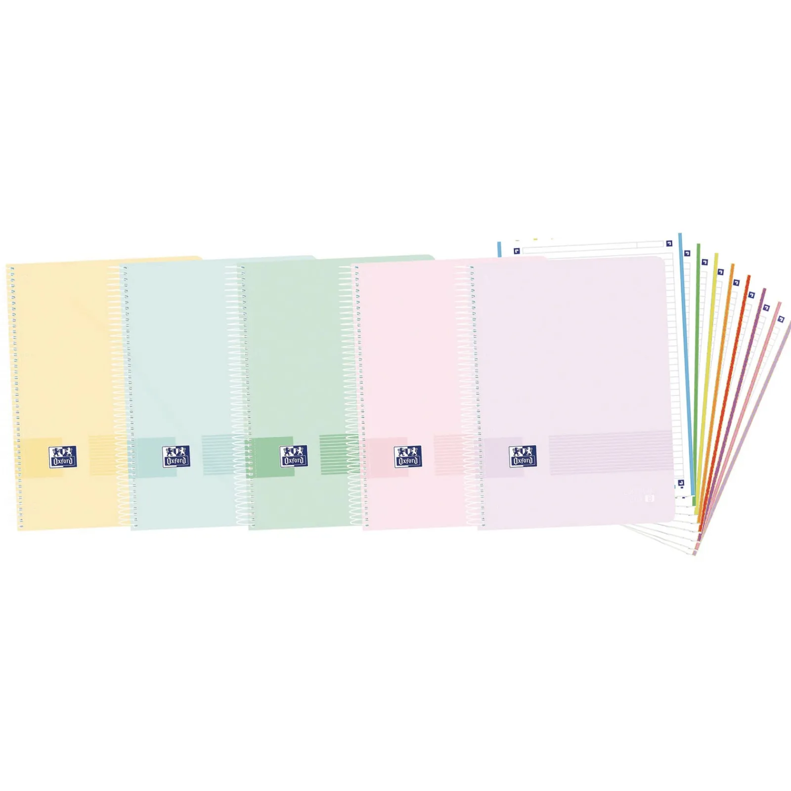 Oxford Caderno Espiral A4 Pautado 160 Folhas 8 Disciplinas Live&Go