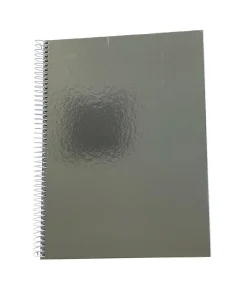 Note! Caderno Espiral A4 Pautado 100Folhas 70G Prata Foiled
