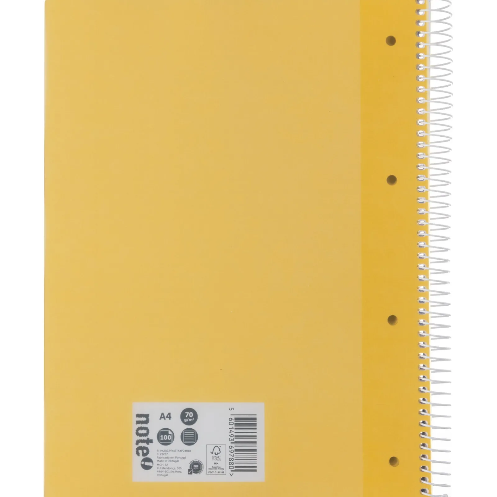 Clearance Note! Caderno Espiral A4 Pautado 100 Folhas 70g Mostarda