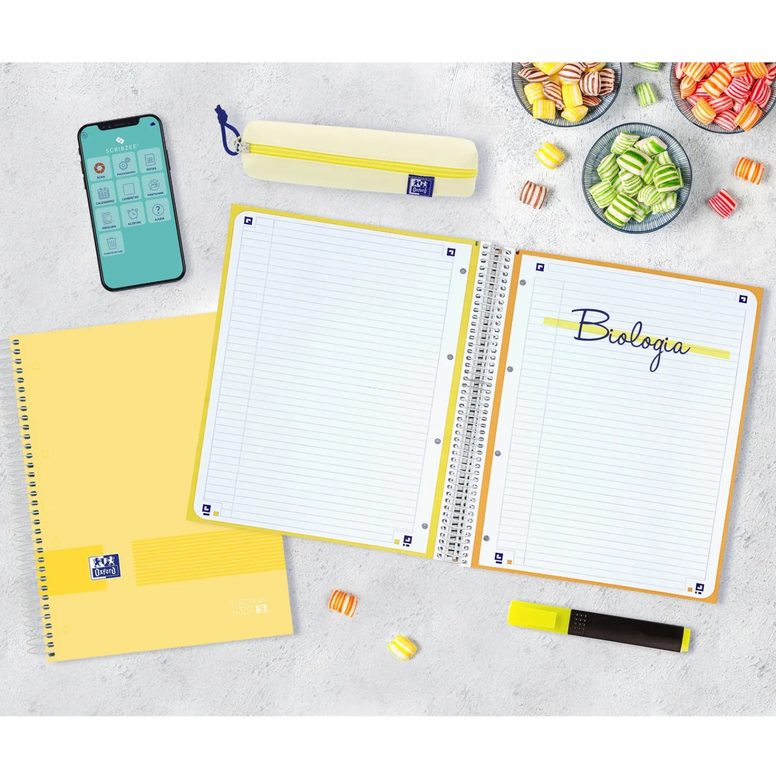 Oxford Caderno Espiral A4 Pautado 120 folhas 90g &You