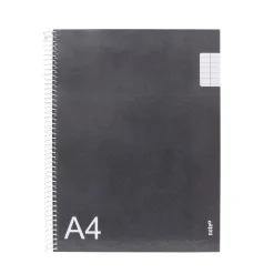 Sale Note! Caderno Espiral A4 Pautado Cinza