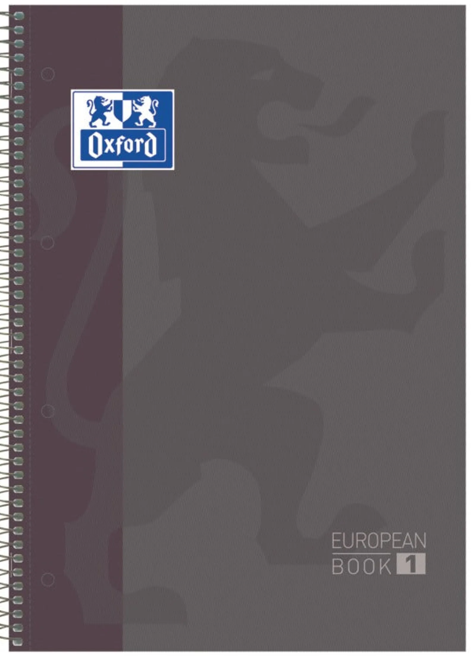 Oxford Caderno Espiral A4 Preto 80 Folhas 90 Gr Eurobook Preto