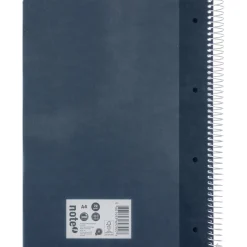 Discount Note! Caderno Espiral A4 Quadriculado 100 Folhas 70g Azul Escuro