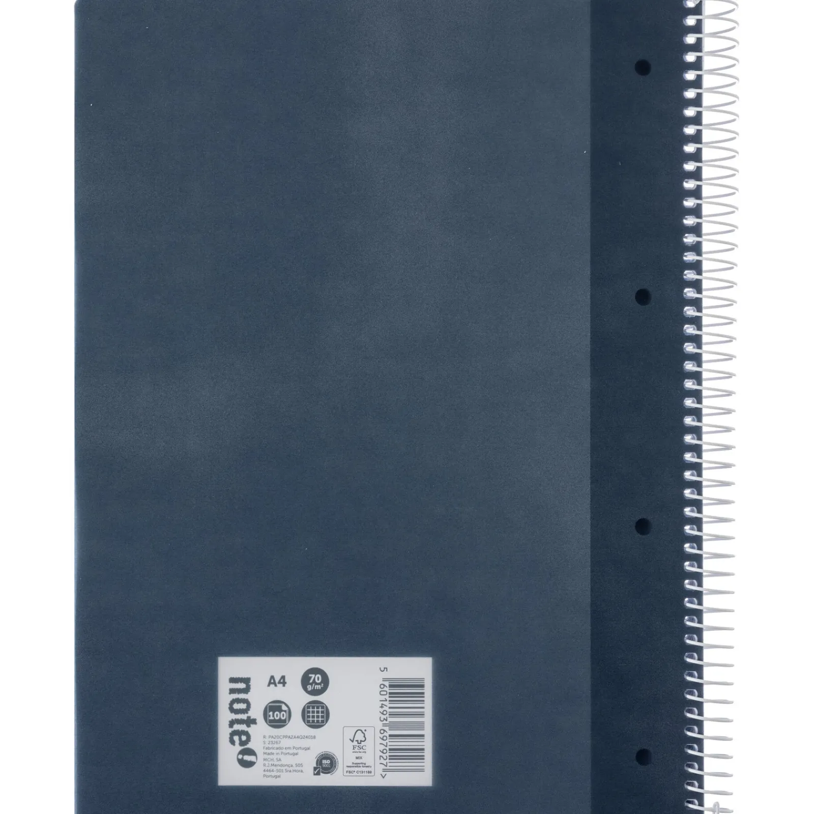 Discount Note! Caderno Espiral A4 Quadriculado 100 Folhas 70g Azul Escuro