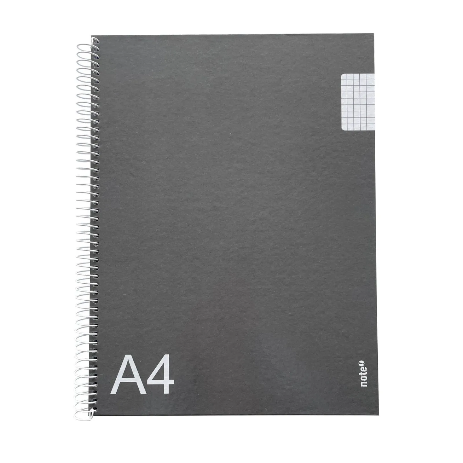 Note! Caderno Espiral A4 Quadriculado Preto Tecnoline