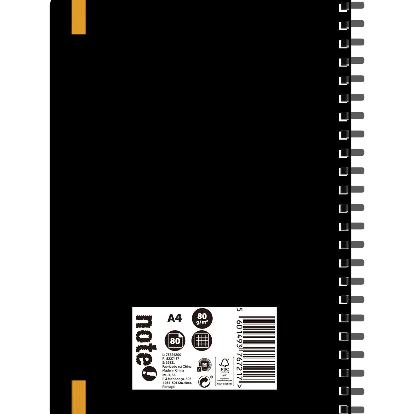 Note! Caderno Espiral A4 Soft 80 Folhas 80G Quadriculado