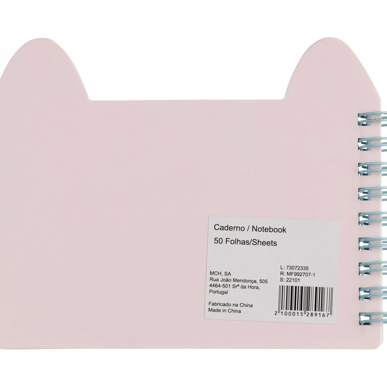 Outras Marcas Caderno Espiral Liso 50 Folhas Cat Pet Friend