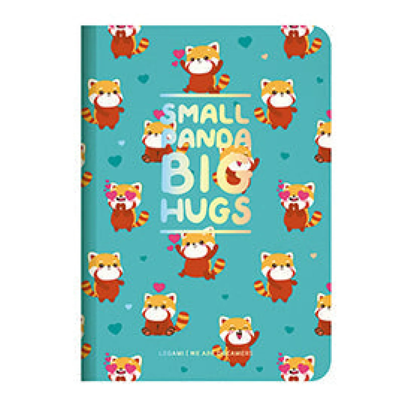 Legami Caderno Espiral Pequeno Pautado - Red Panda