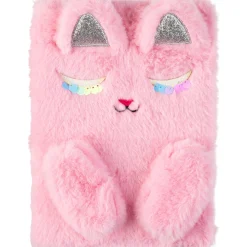Outras Marcas Caderno Gift A5 80 Folhas Peluche Gata Rosa