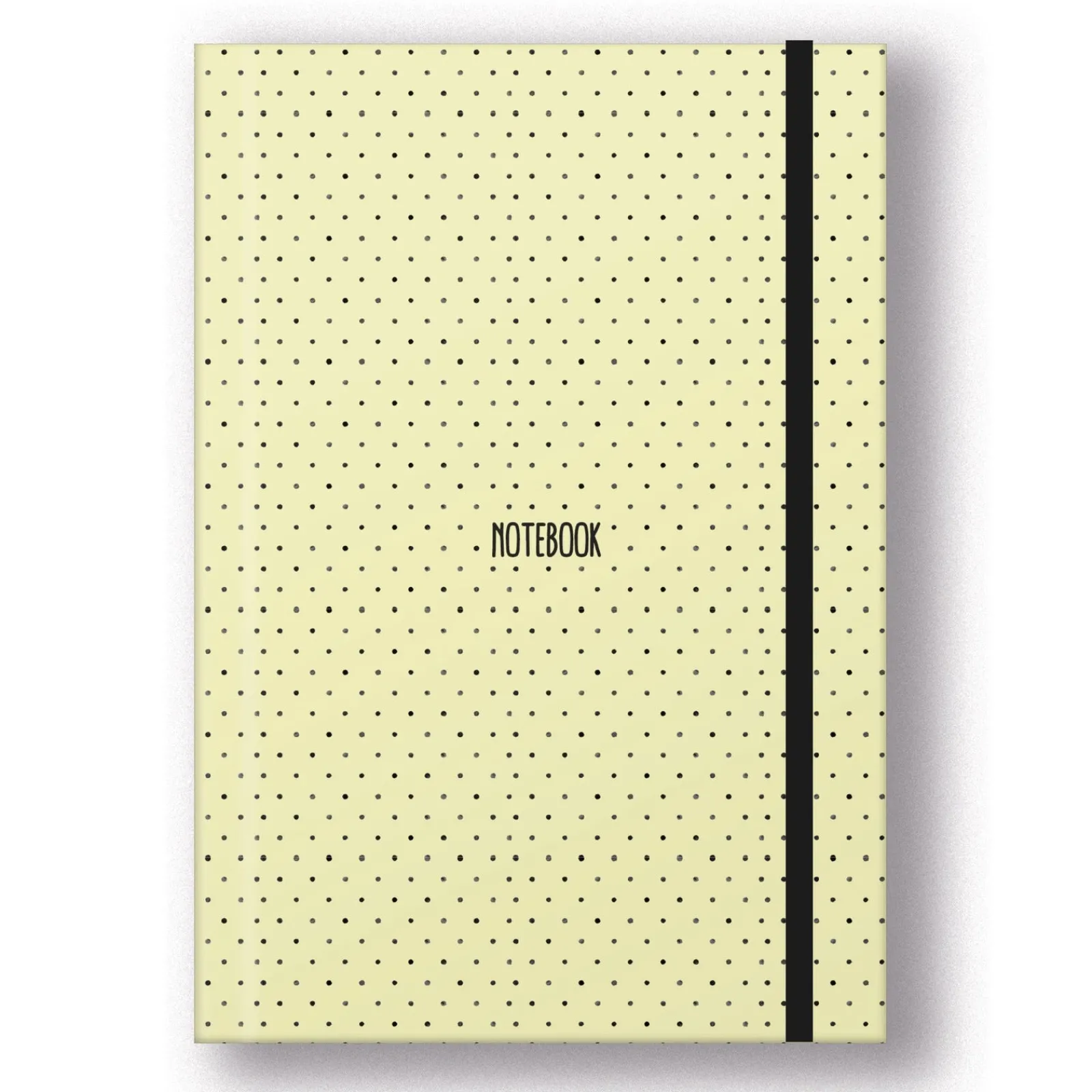 Hot Note! Caderno Gift A5 com elástico 96 folhas Liso Pastel Pintas