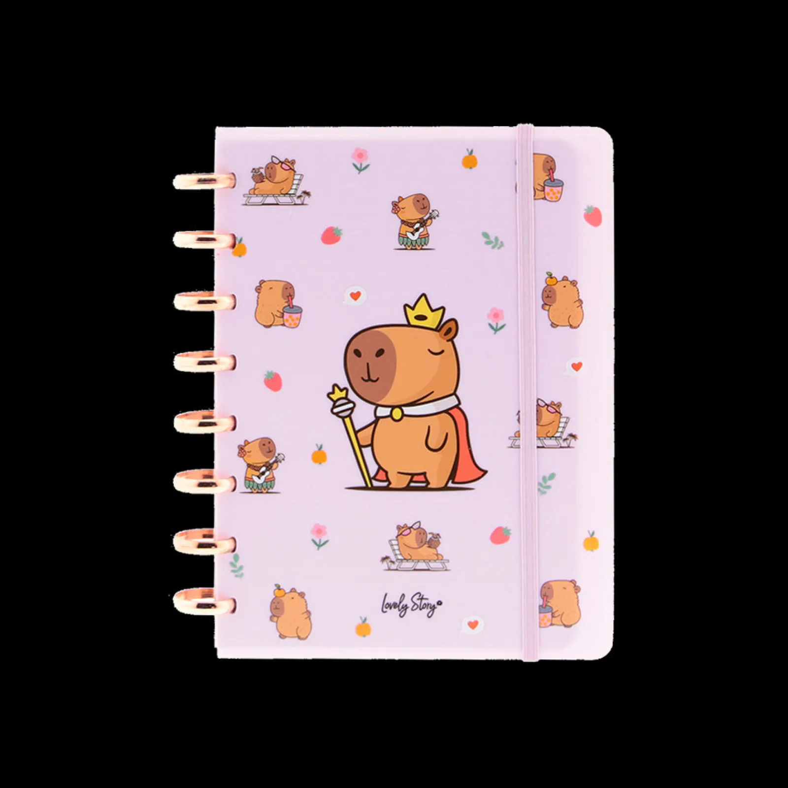 Outlet Aurea Caderno Inteligente A5 - Capivara Rosa