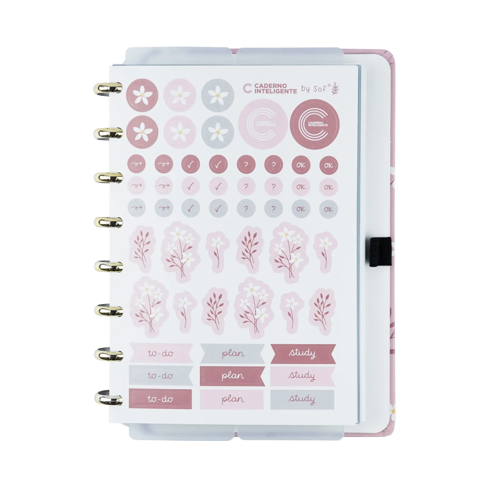 Outlet Caderno Inteligente A5 Pink Blossom By Sof