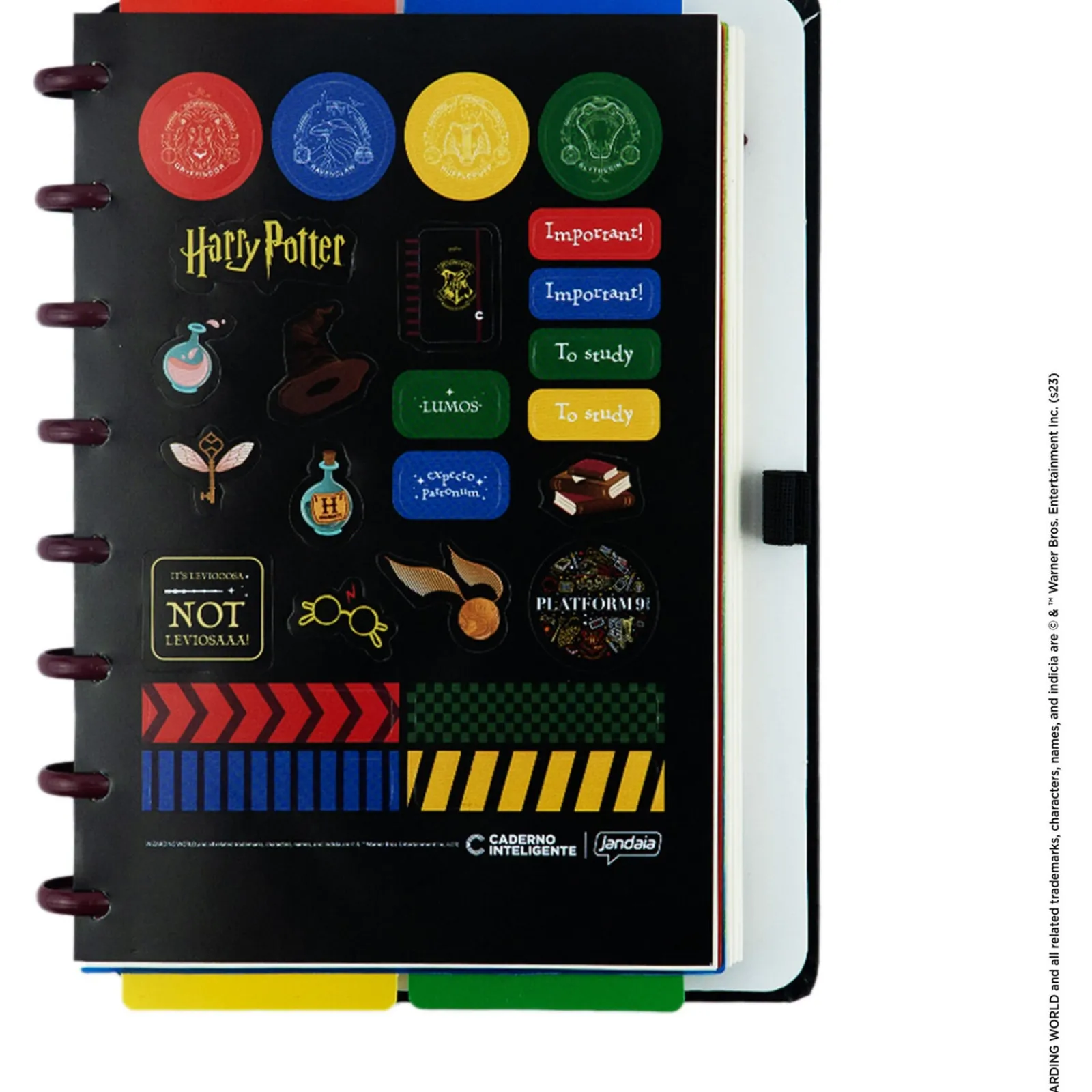 Caderno Inteligente by Harry Potter - Black Grande
