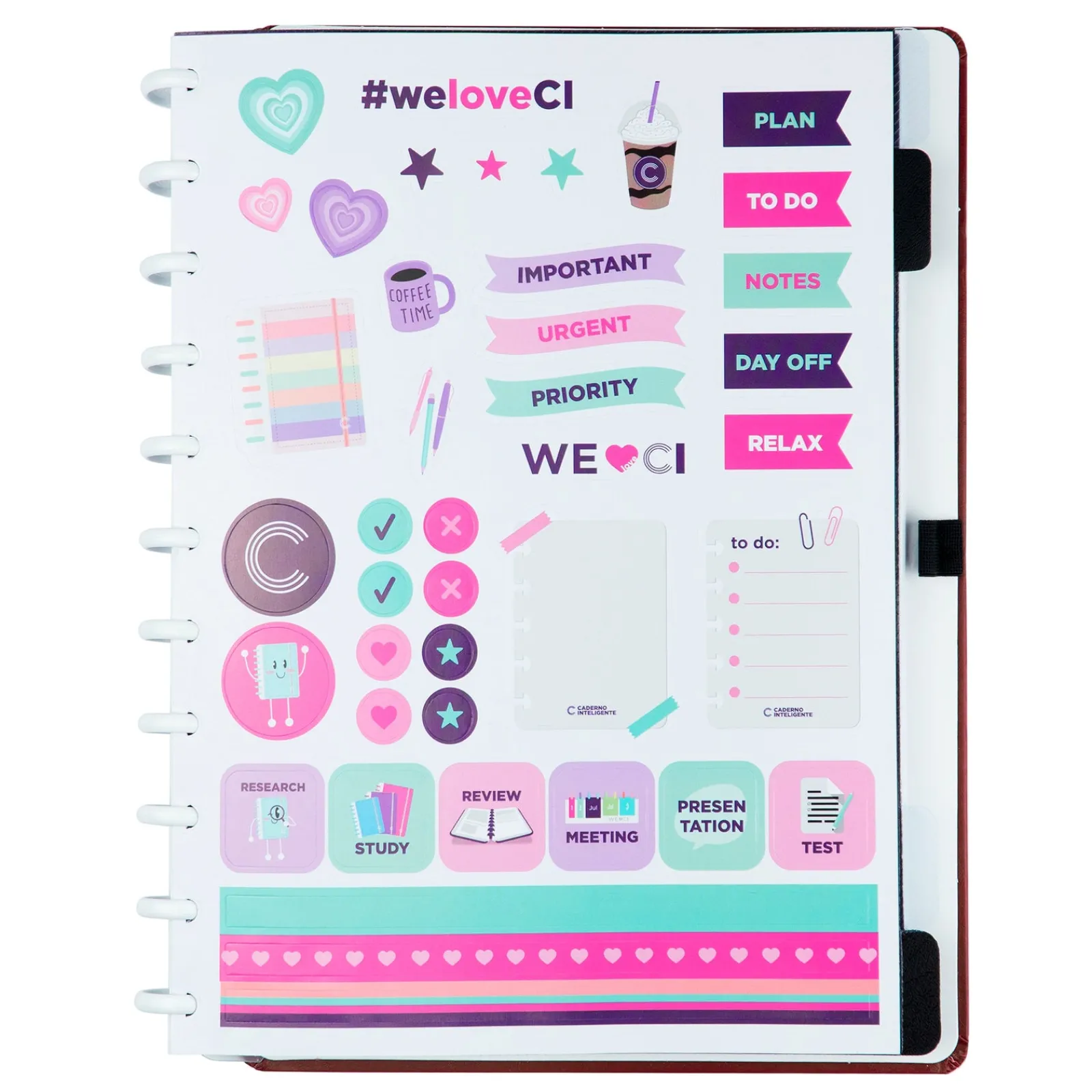 Caderno Inteligente Grande Mocha