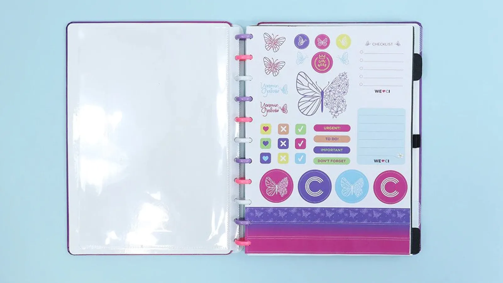 Caderno Inteligente Grande Ultraviolet By Yasmin Galvão