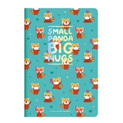 Clearance Legami Caderno Médio Pautado - Red Panda