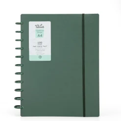 Talia Caderno Smart A4 com Elástico 100 Folhas Verde Olive