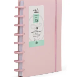 Talia Caderno Smart A5 com Elástico 100 Folhas Rosa Pastel
