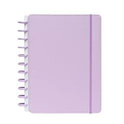 Clearance Talia Caderno Smart A4 com Elástico e Suporte Esferográfica 80 Folhas Pautado Lilás