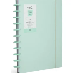 Hot Talia Caderno Smart A4 com Elástico 100 Folhas Verde Pastel