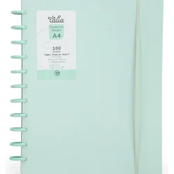 Hot Talia Caderno Smart A4 com Elástico 100 Folhas Verde Pastel