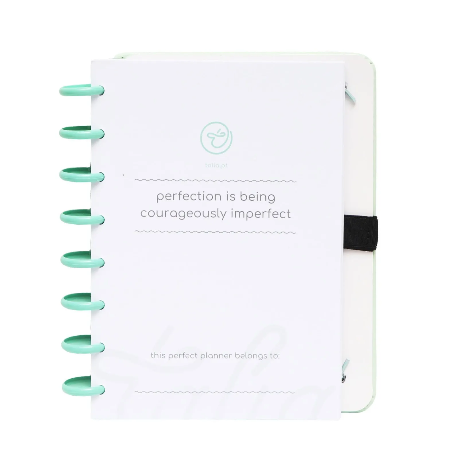 Online Talia Caderno Smart A5 Pautado 80 Folhas com Elástico e Suporte Esferográfica Verde