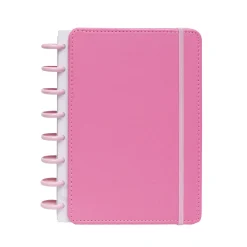 Talia Caderno Smart A5 Pautado 80 Folhas com Elástico e Suporte Esferográfica Rosa