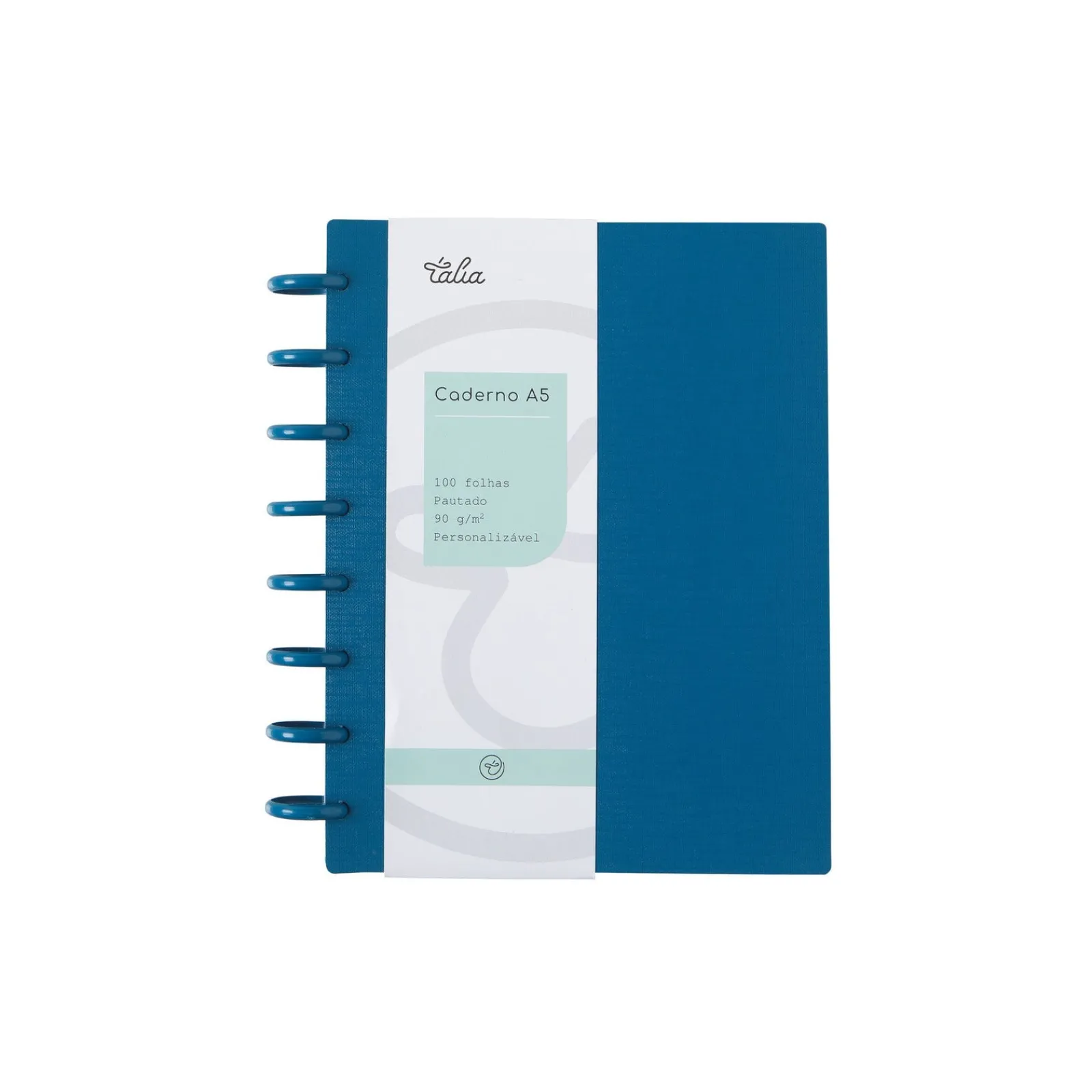 Talia Caderno Smart A5 Pautado 100 folhas Azul