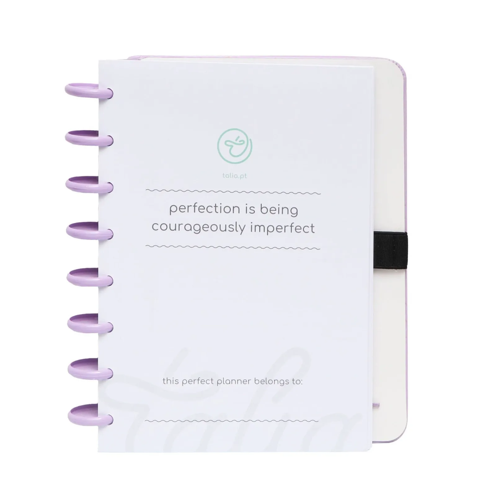 Hot Talia Caderno Smart com Elástico Espiral A5 Pautado Lilás