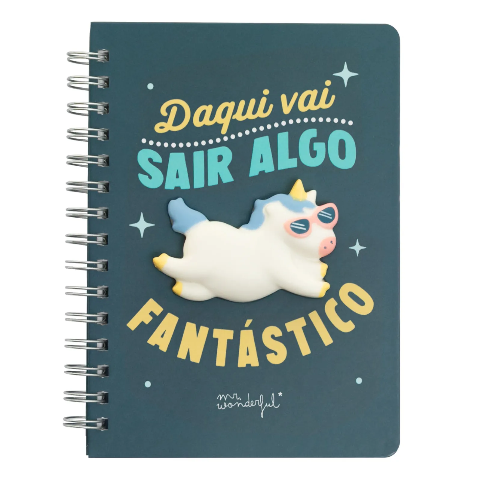 Mr. Wonderful Caderno Unicórnio Daqui Vai Sair Algo