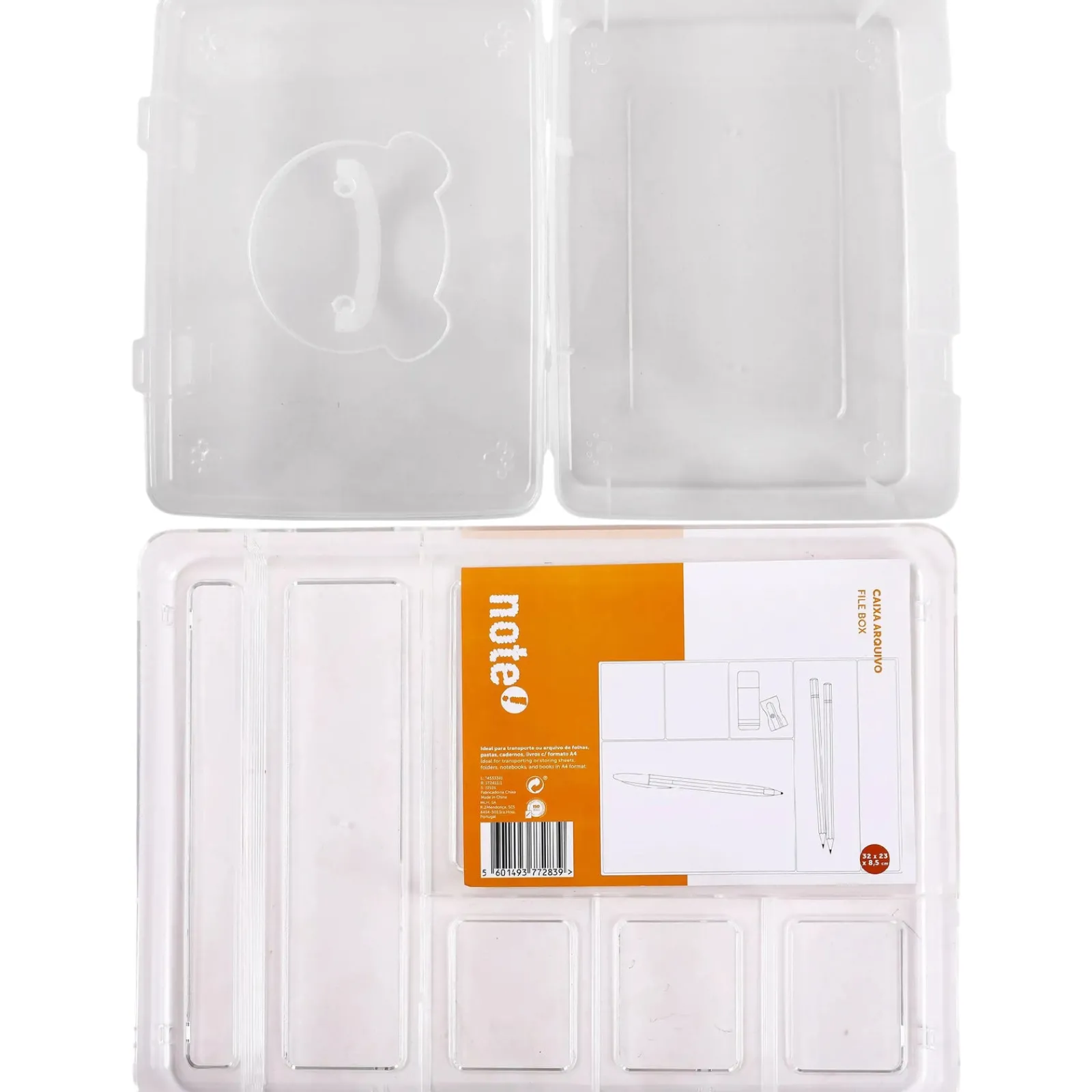 New Note! Caixa Arquivo Plástico 32,5x23x9,3cm