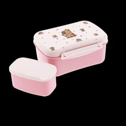 Online Aurea Caixa Lanche Hermética - Capivara Rosa