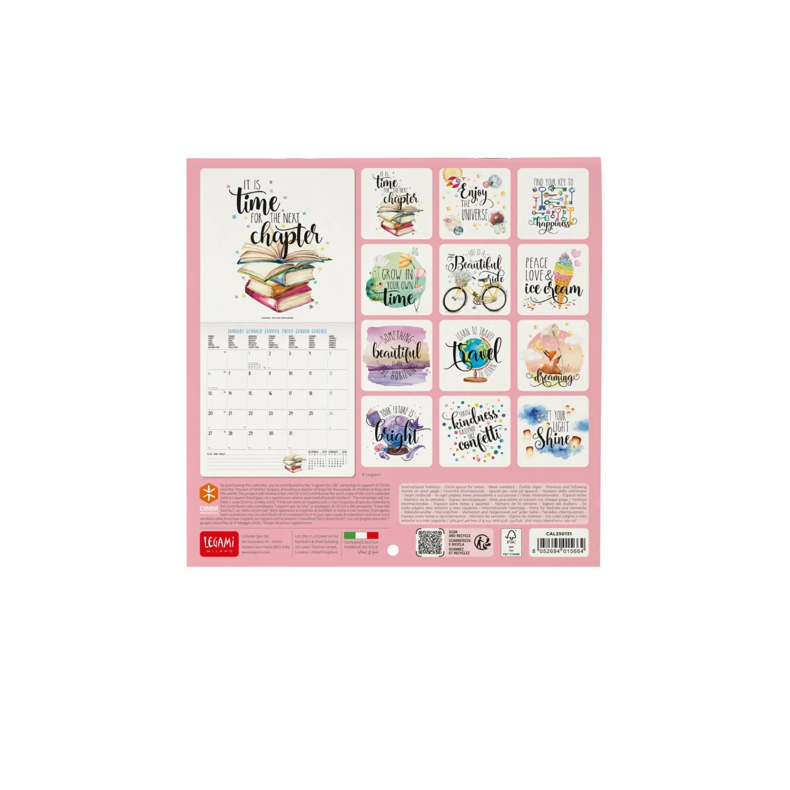 Best Legami Calendário 2025 18X18 - Aphorisms