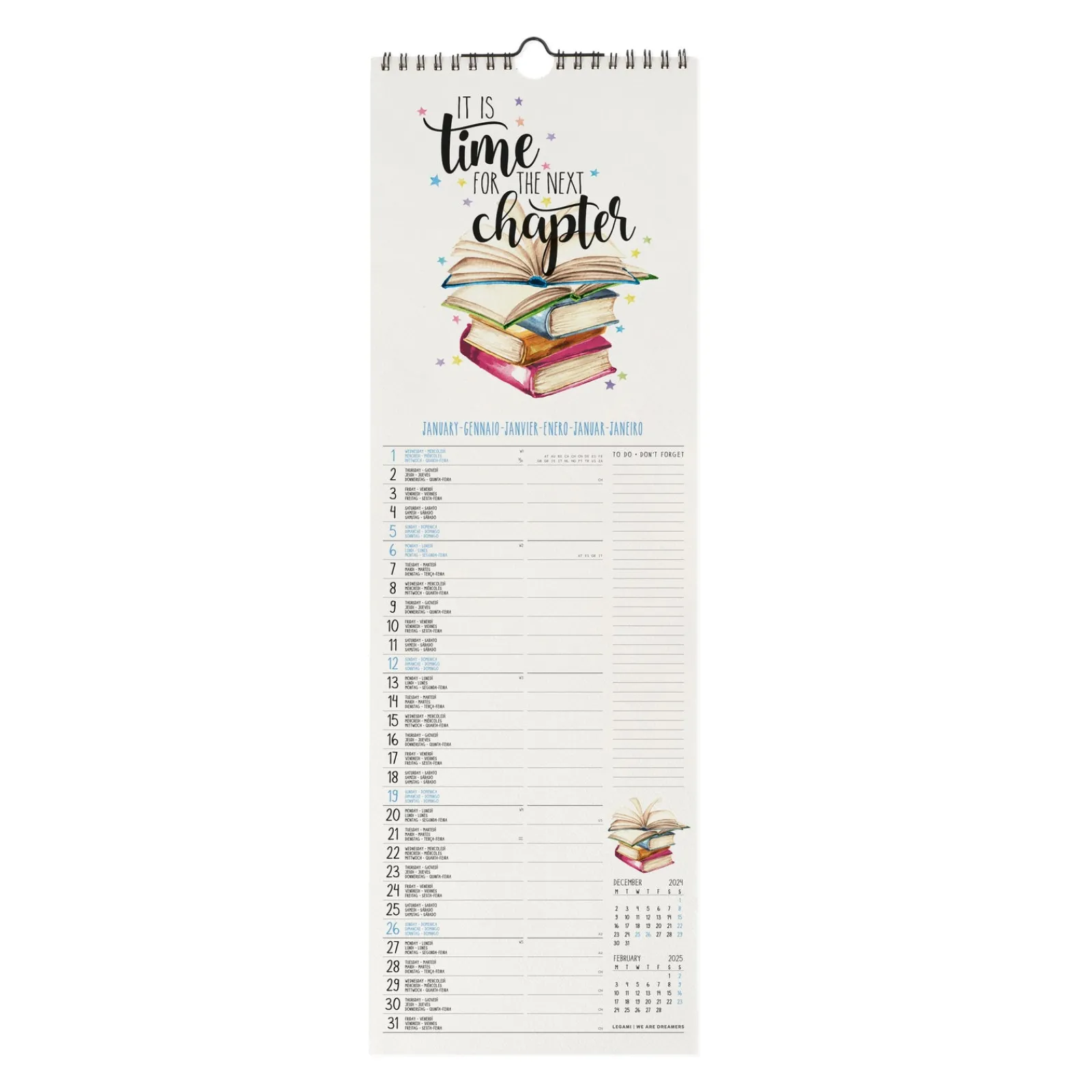 Legami Calendário 2025 16X49 - Aphorisms