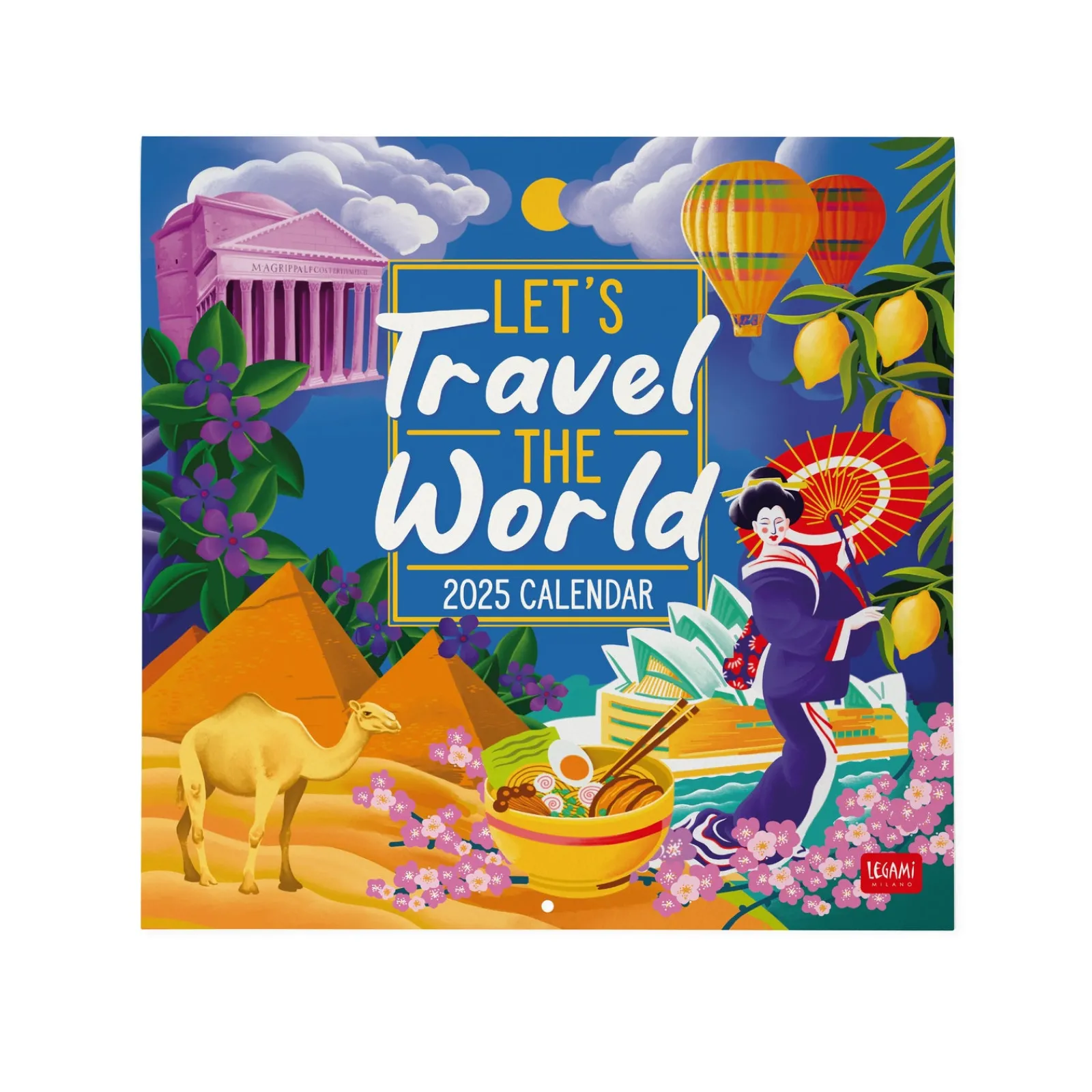 Clearance Legami Calendário 2025 30X29 - Let'S Travel