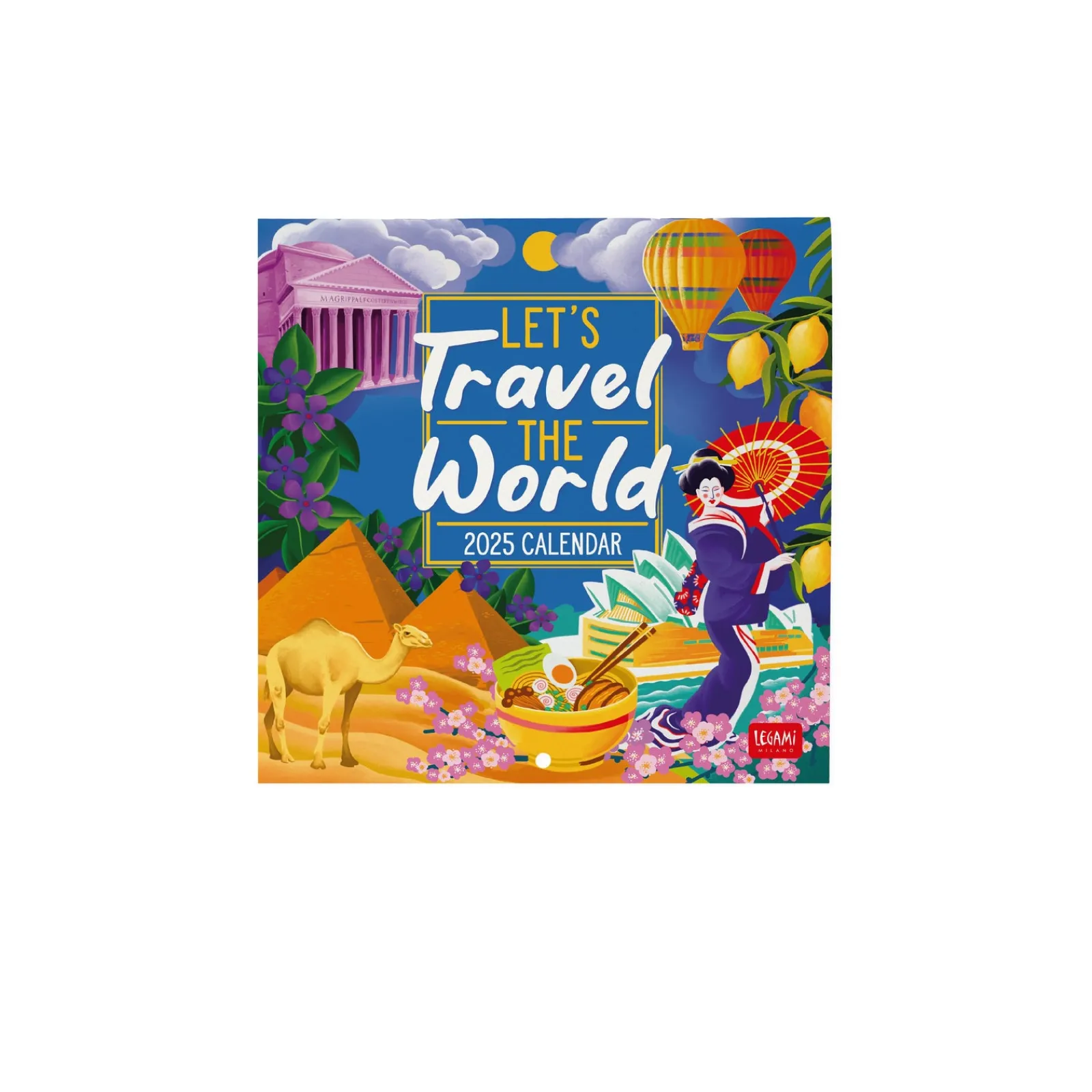 Online Legami Calendário 2025 18X18 - Let'S Travel