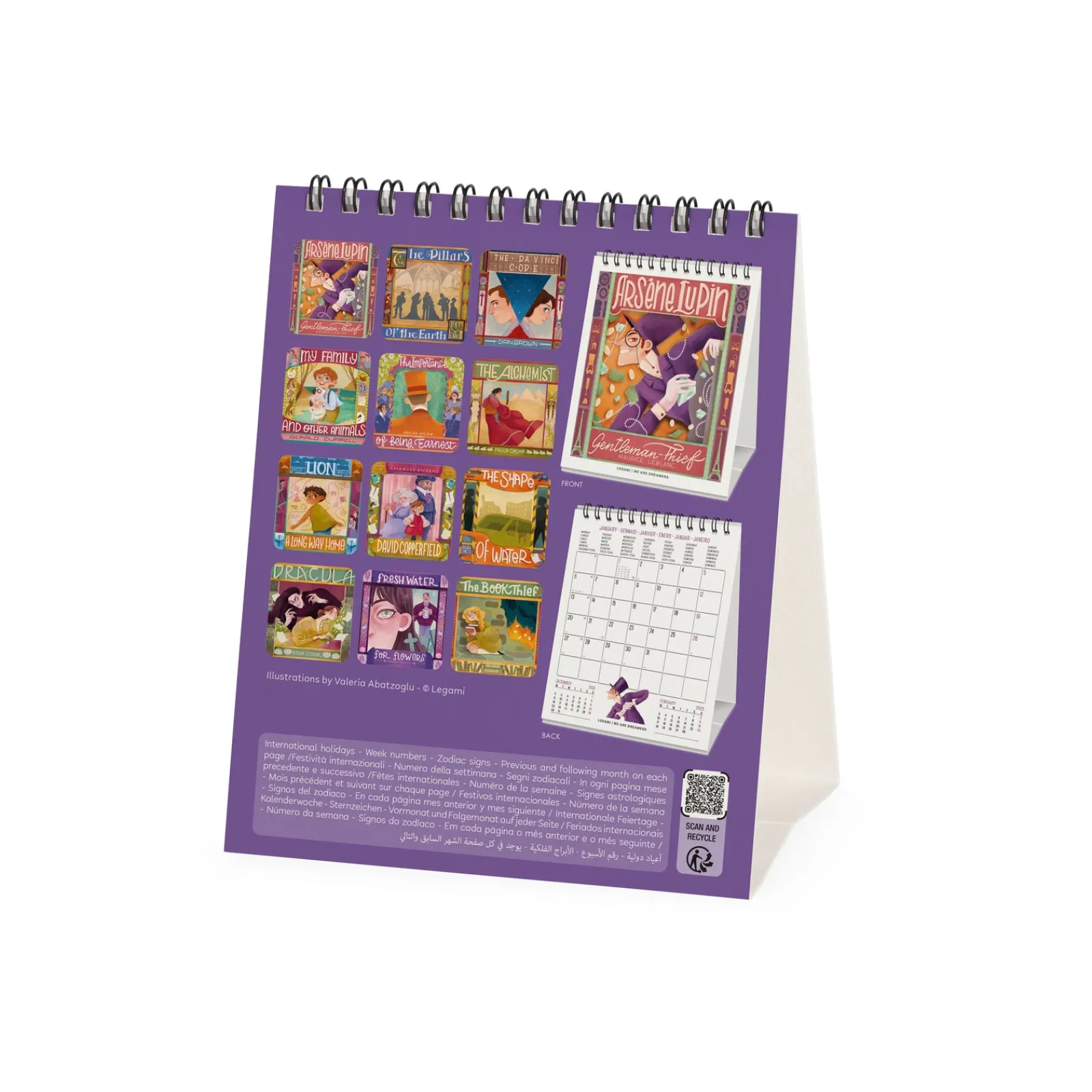 Legami Calendário Secret 2025 - Booklover