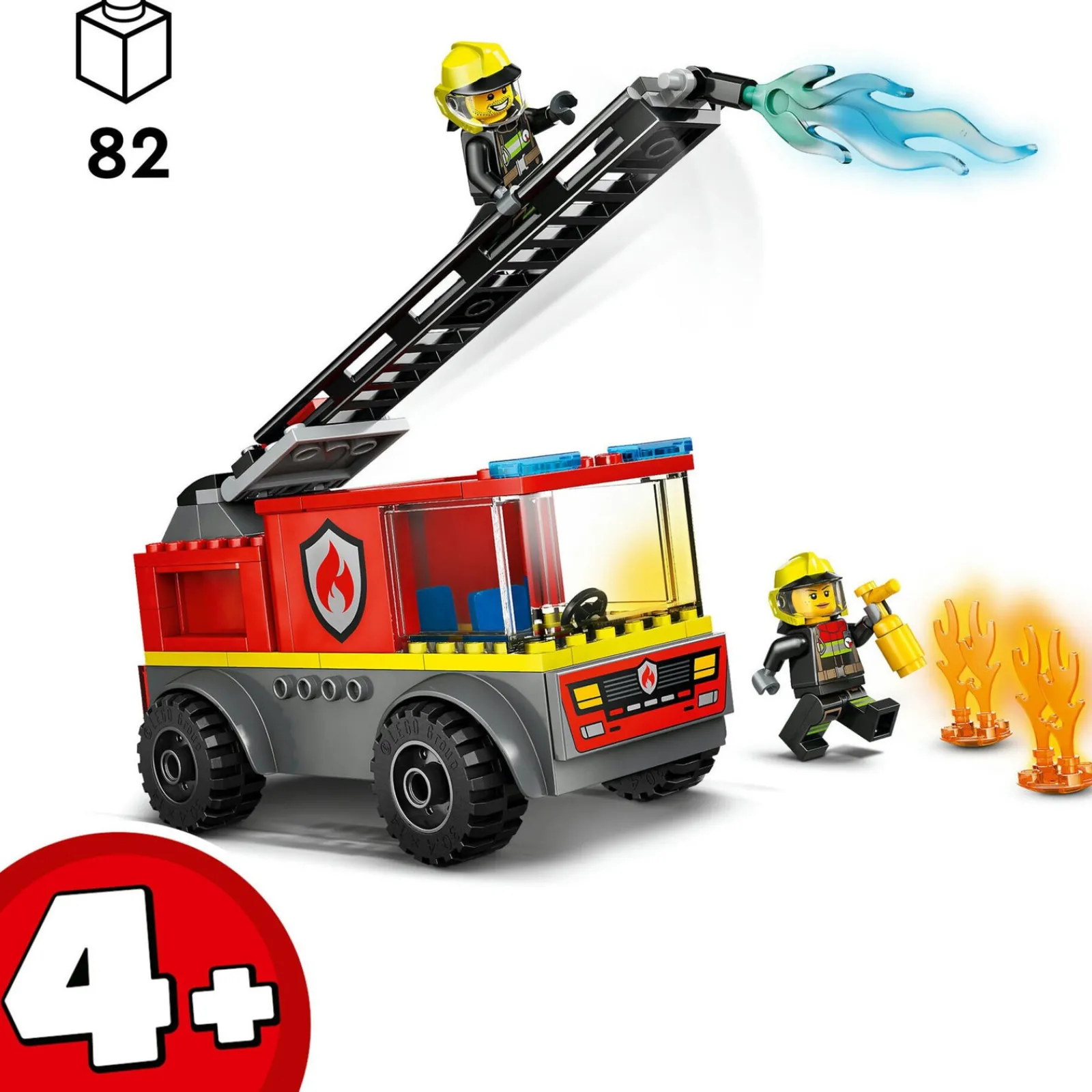 Lego-City Camião Dos Bombeiros Com Escada Lego