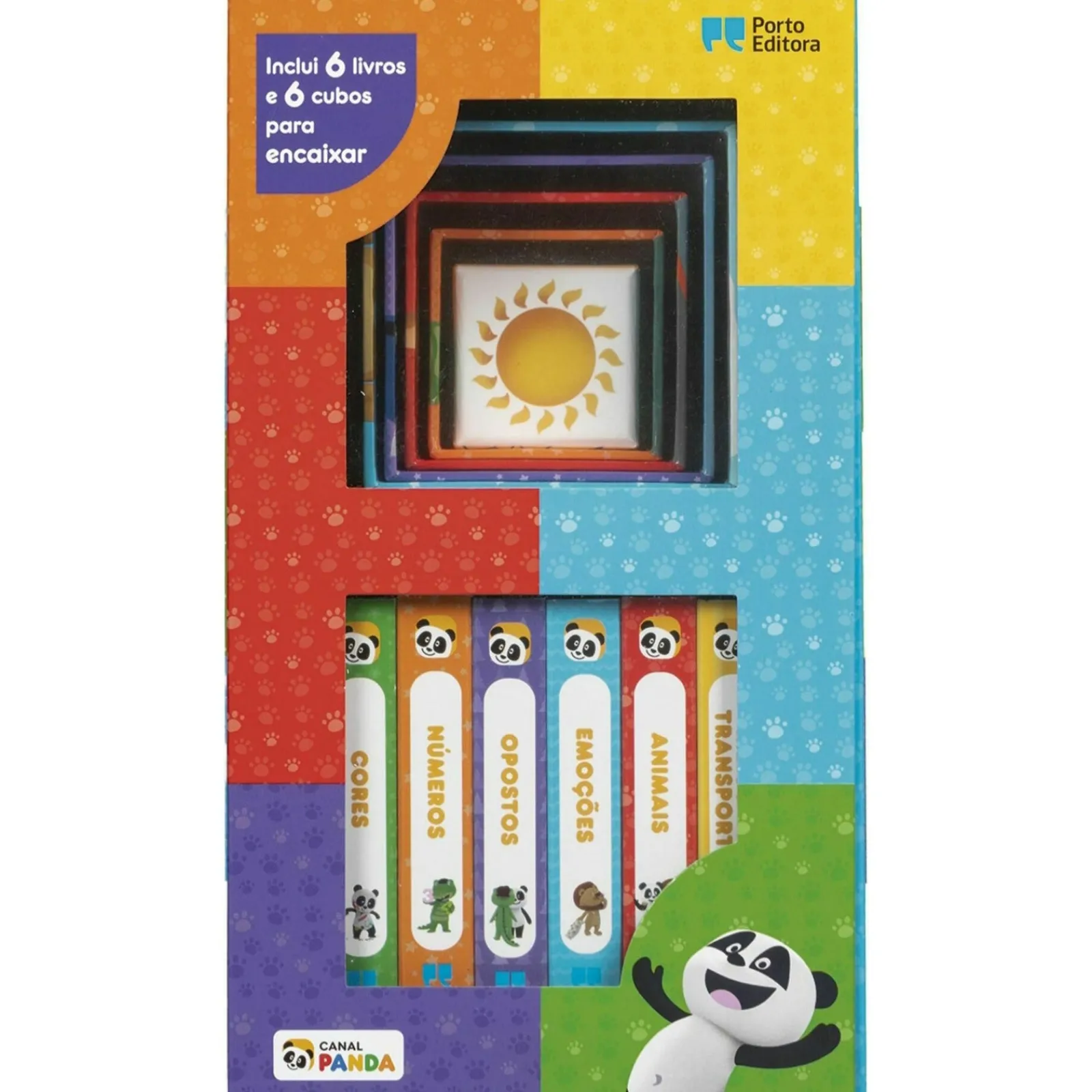 Porto Editora Canal Panda - Caixa do Bebé - Livros e Cubos