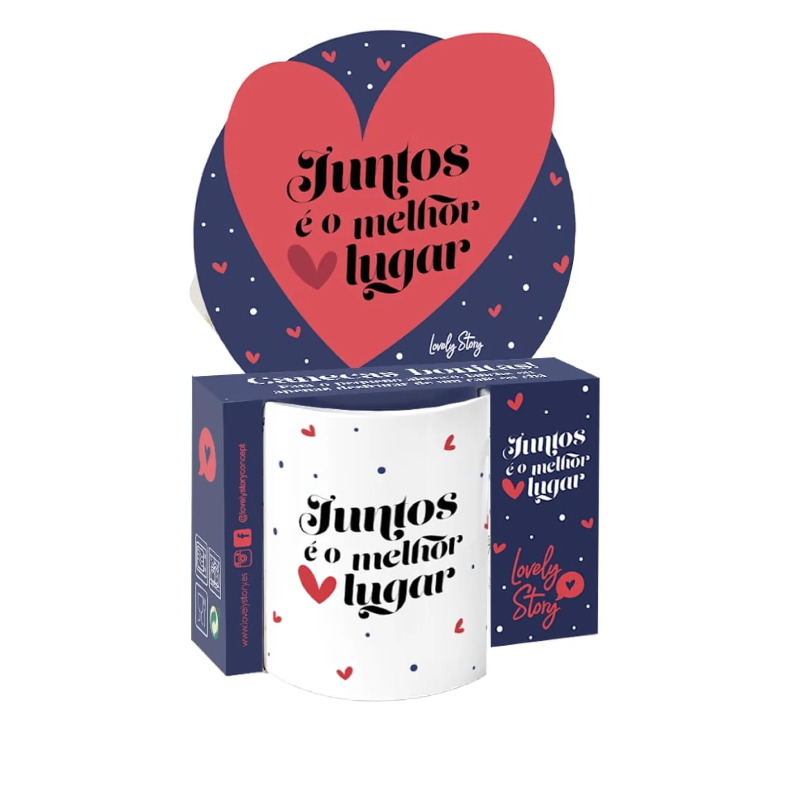 Lovely Story Caneca - Juntos É O Melhor Lugar
