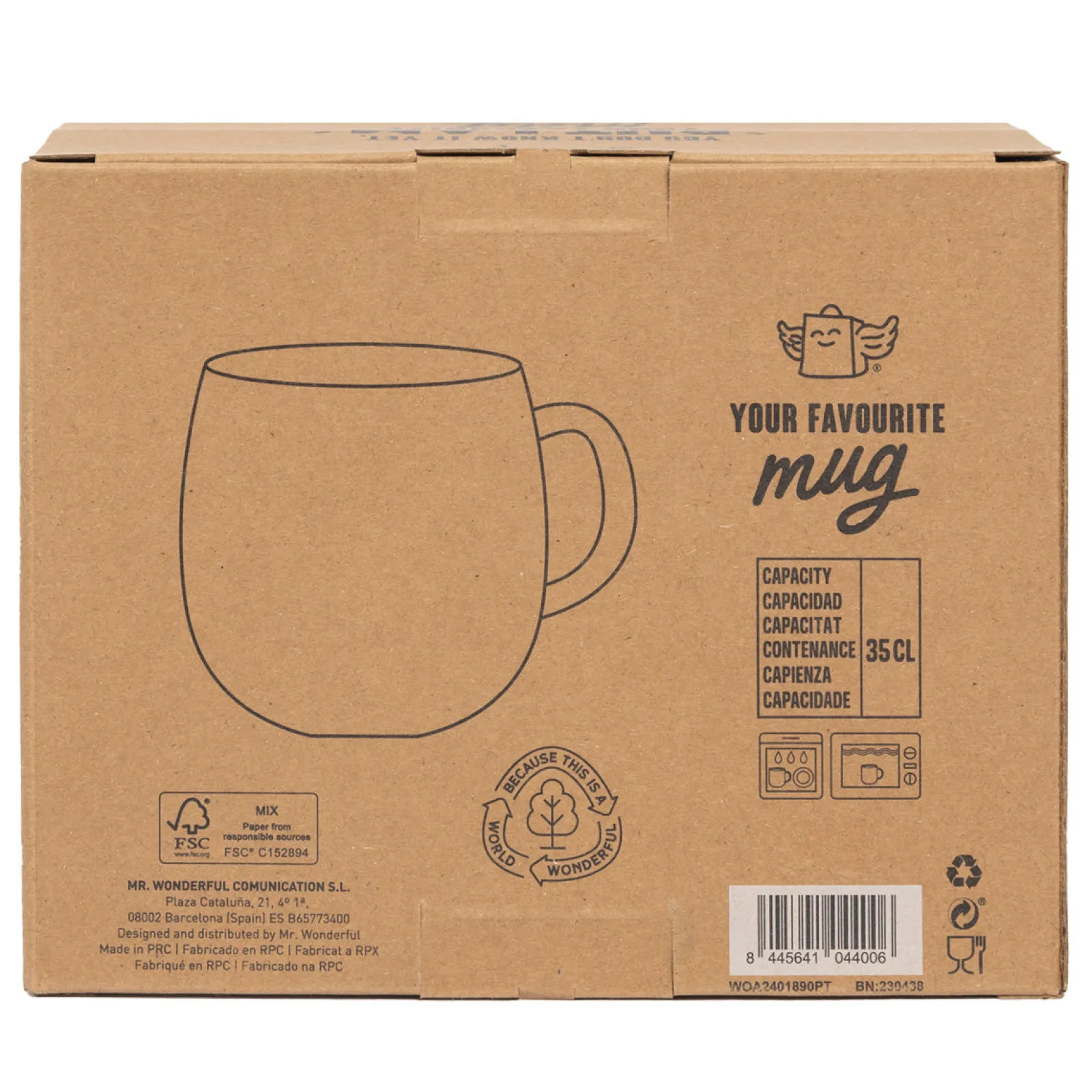 Mr. Wonderful Caneca - Obrigado Por Seres Espetacular