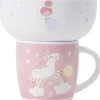 Hot Kasa Caneca + Taça Unicórnio Rosa