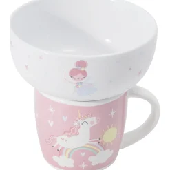 Hot Kasa Caneca + Taça Unicórnio Rosa