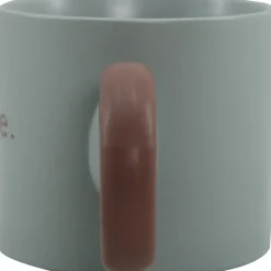 Kasa Caneca Azul Home com Asa Castanha